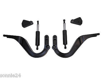 1966 1967 CHEVELLE BILLET TRUNK HINGES BLACK. EDDIE MOTORSPORTS USA MS149-09BA
